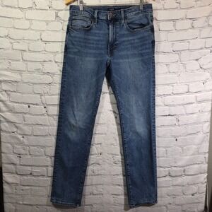 J Crew Flex Straight Jeans Mens 34x34 Medium Wash‎ Blue Denim